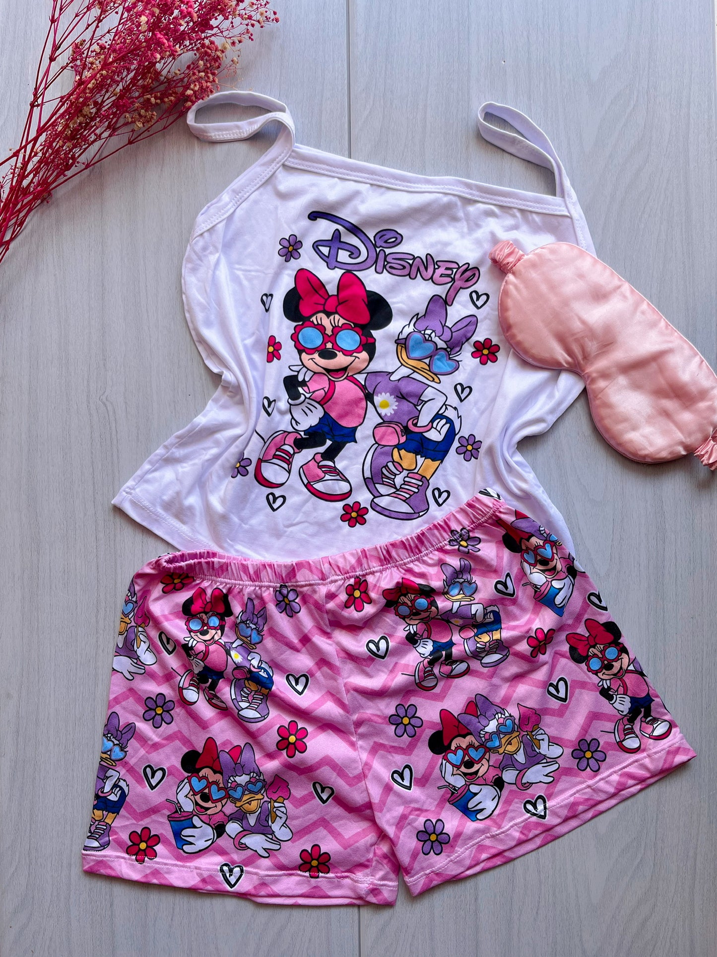 Pijama corta con blusa larga