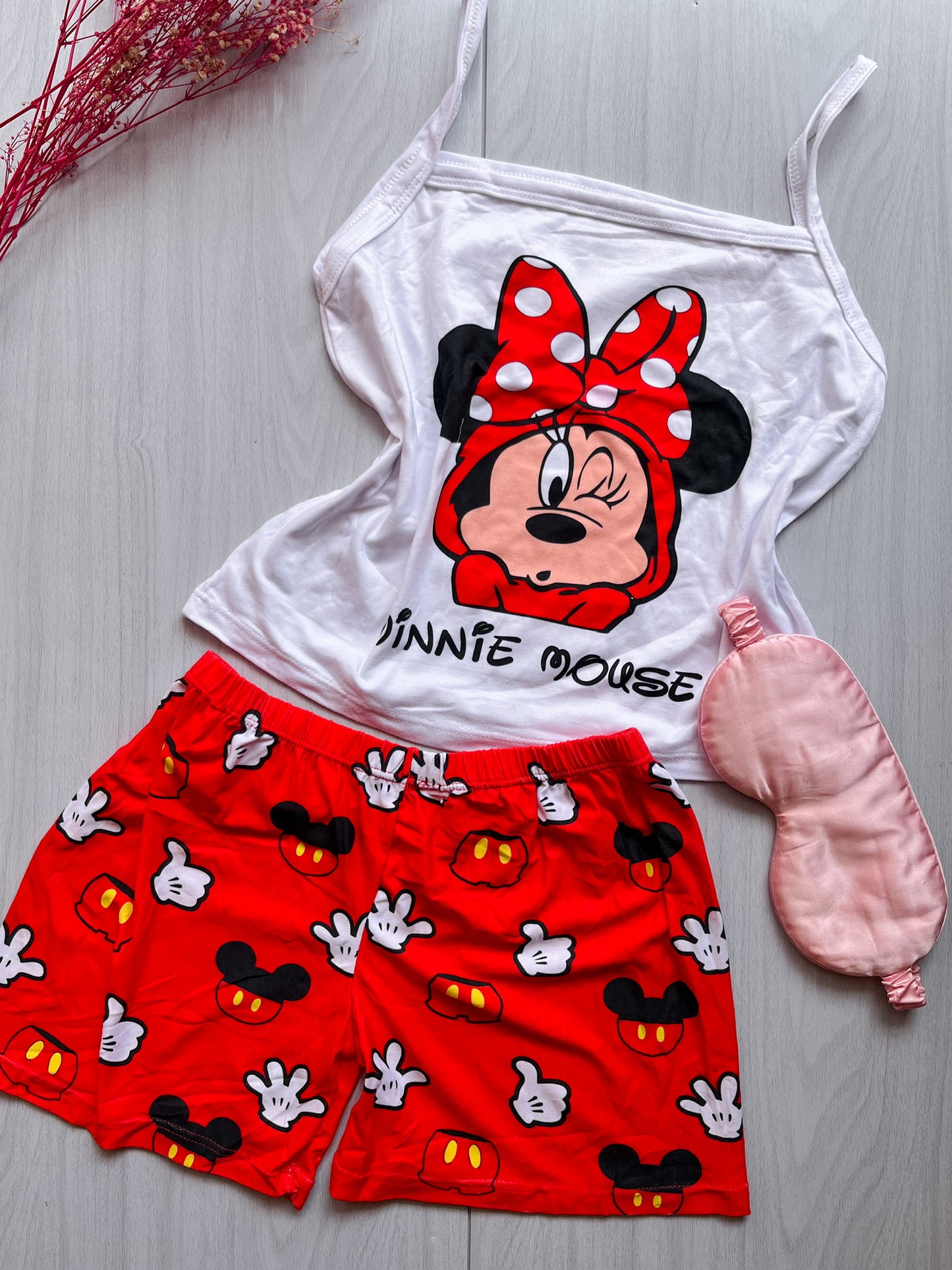 Pijama corta con blusa larga