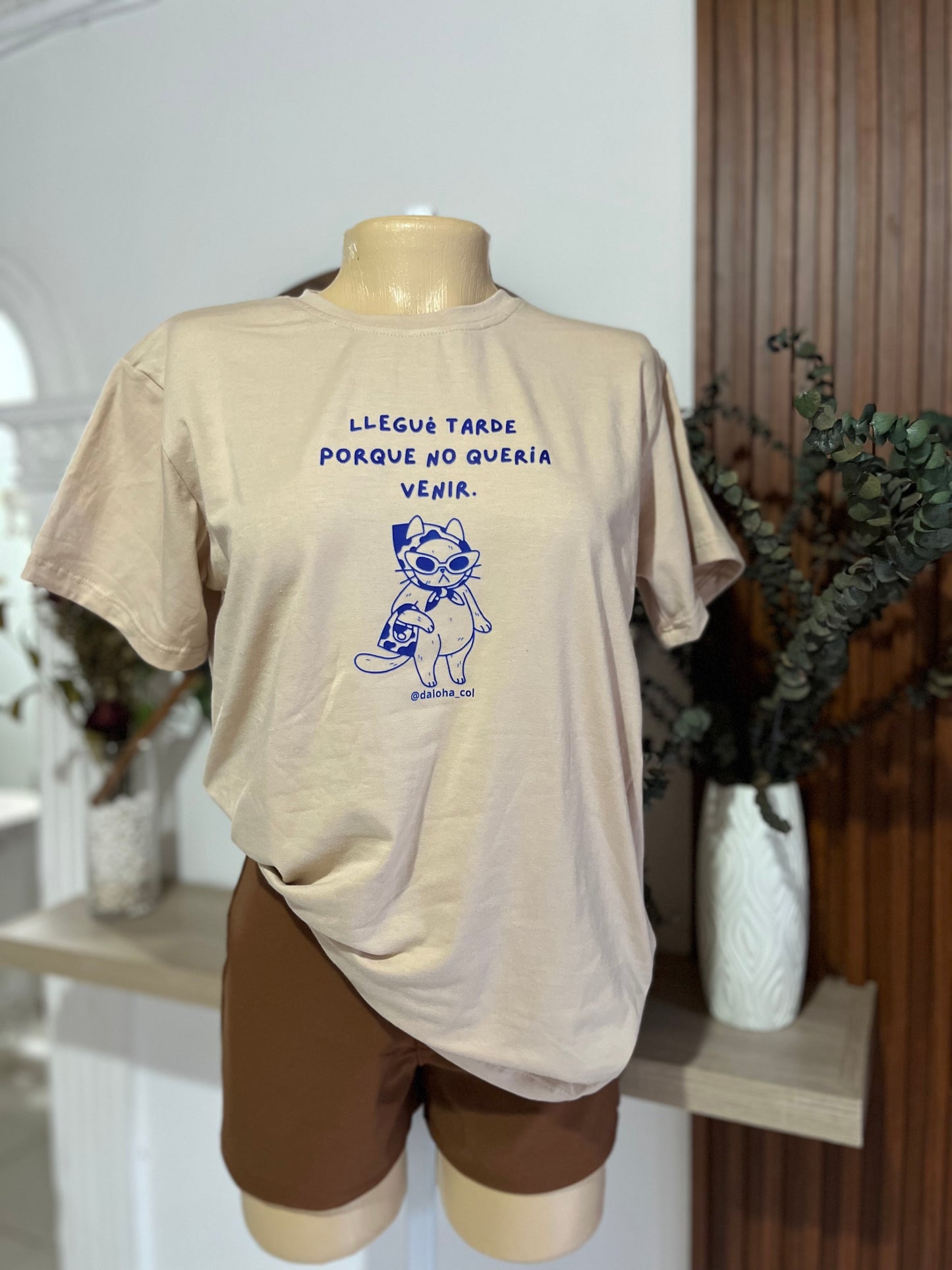 D suéter algodón horma amplia